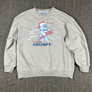 Care Bears Pullover Sweatshirt Gray Adult Unisex XL Vintage 2004